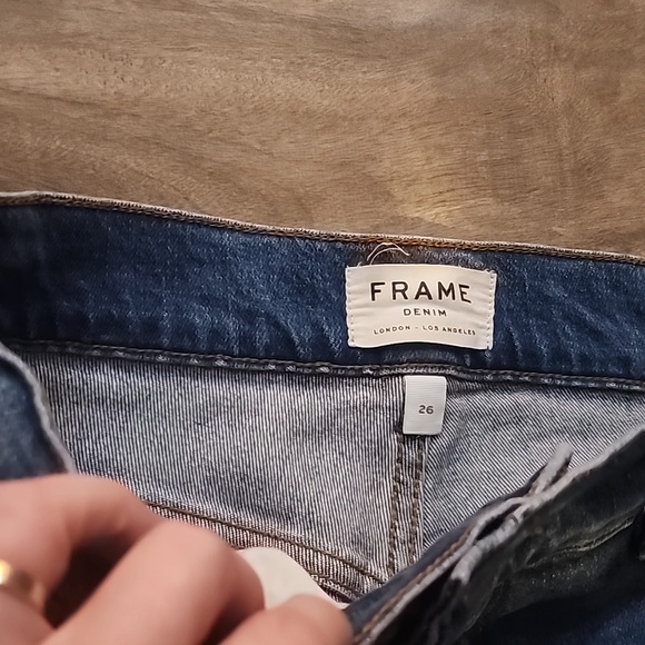 Frame cropped trouser jeans colour thistle size 26. - Picture 2 of 4